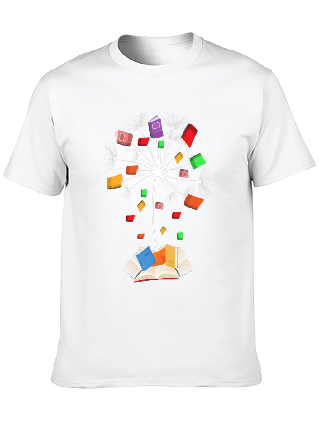 Dandelion Book Black T-Shirt