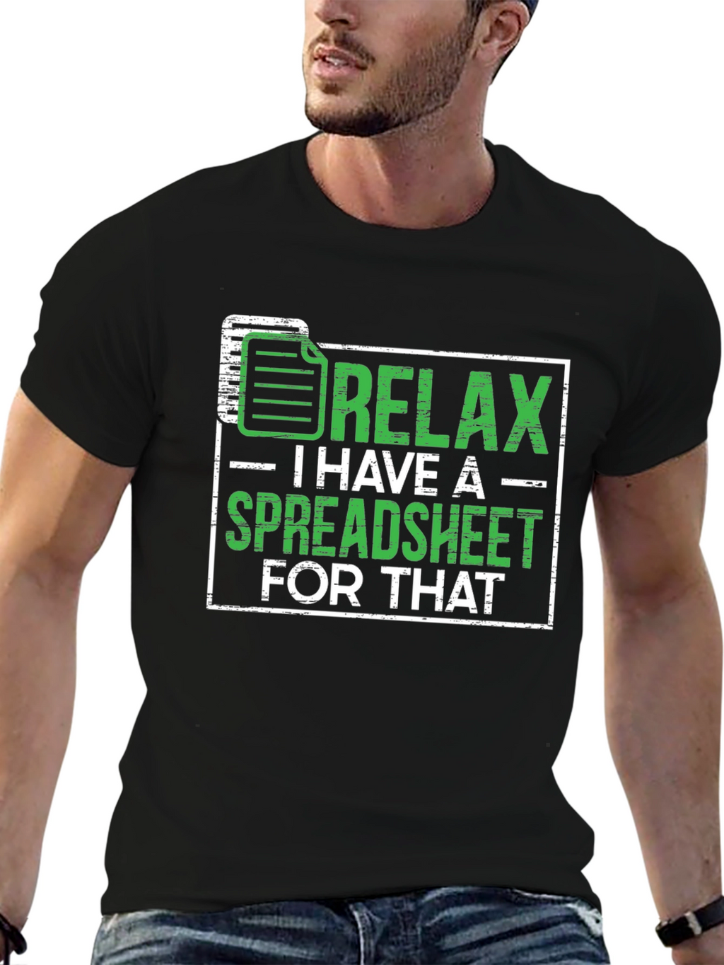 Relax Spreadsheet T-Shirt Funny Office Humor Shirt