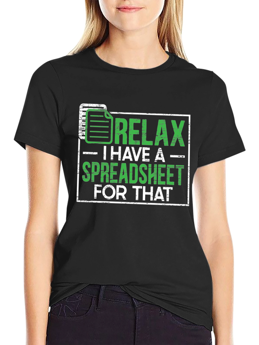 Relax Spreadsheet T-Shirt Funny Office Humor Shirt