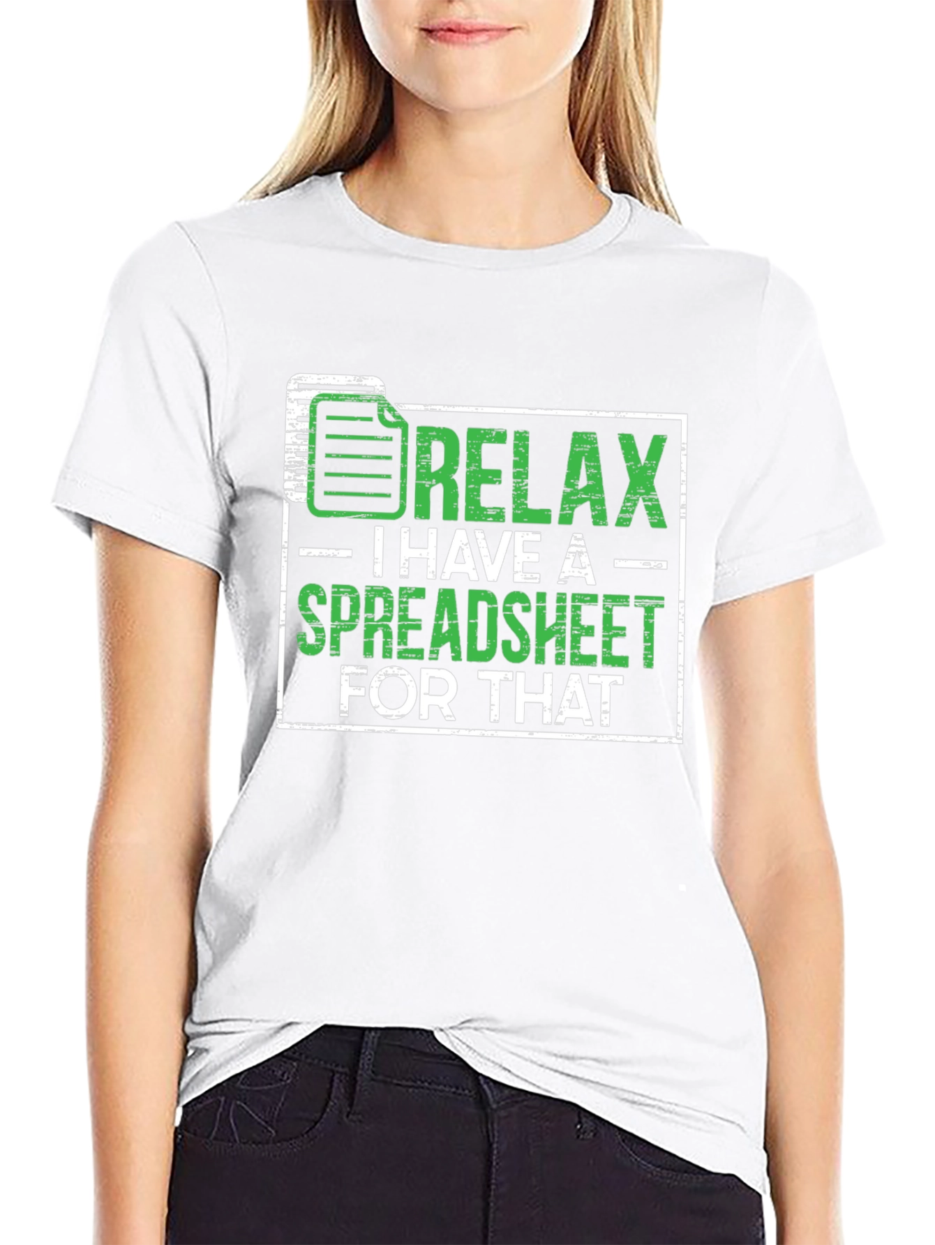 Relax Spreadsheet T-Shirt Funny Office Humor Shirt