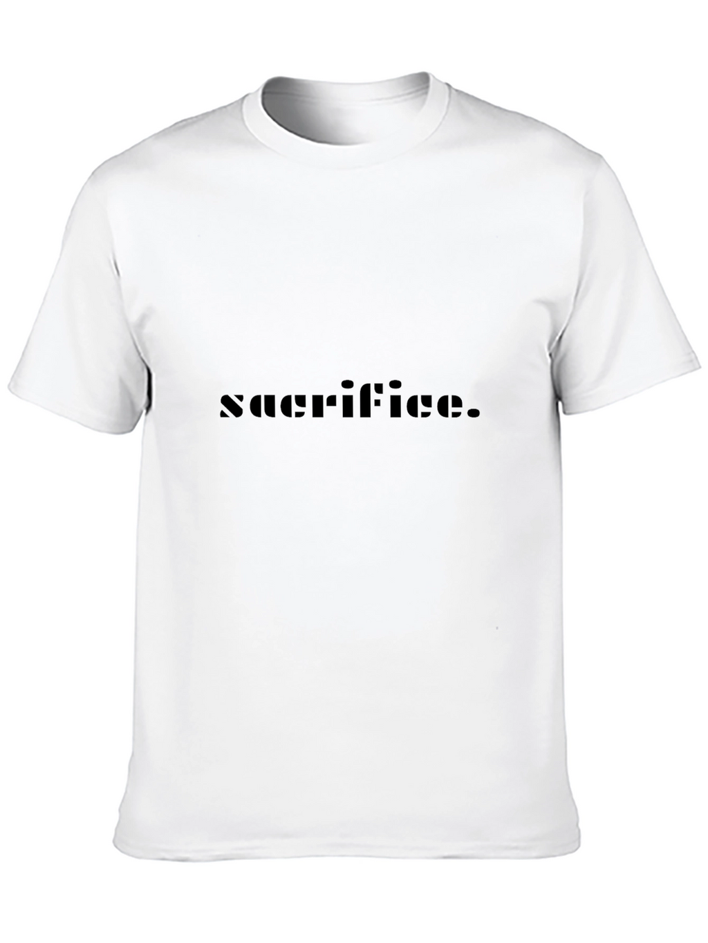 Sacrifice Black Graphic Tee - Premium Comfort