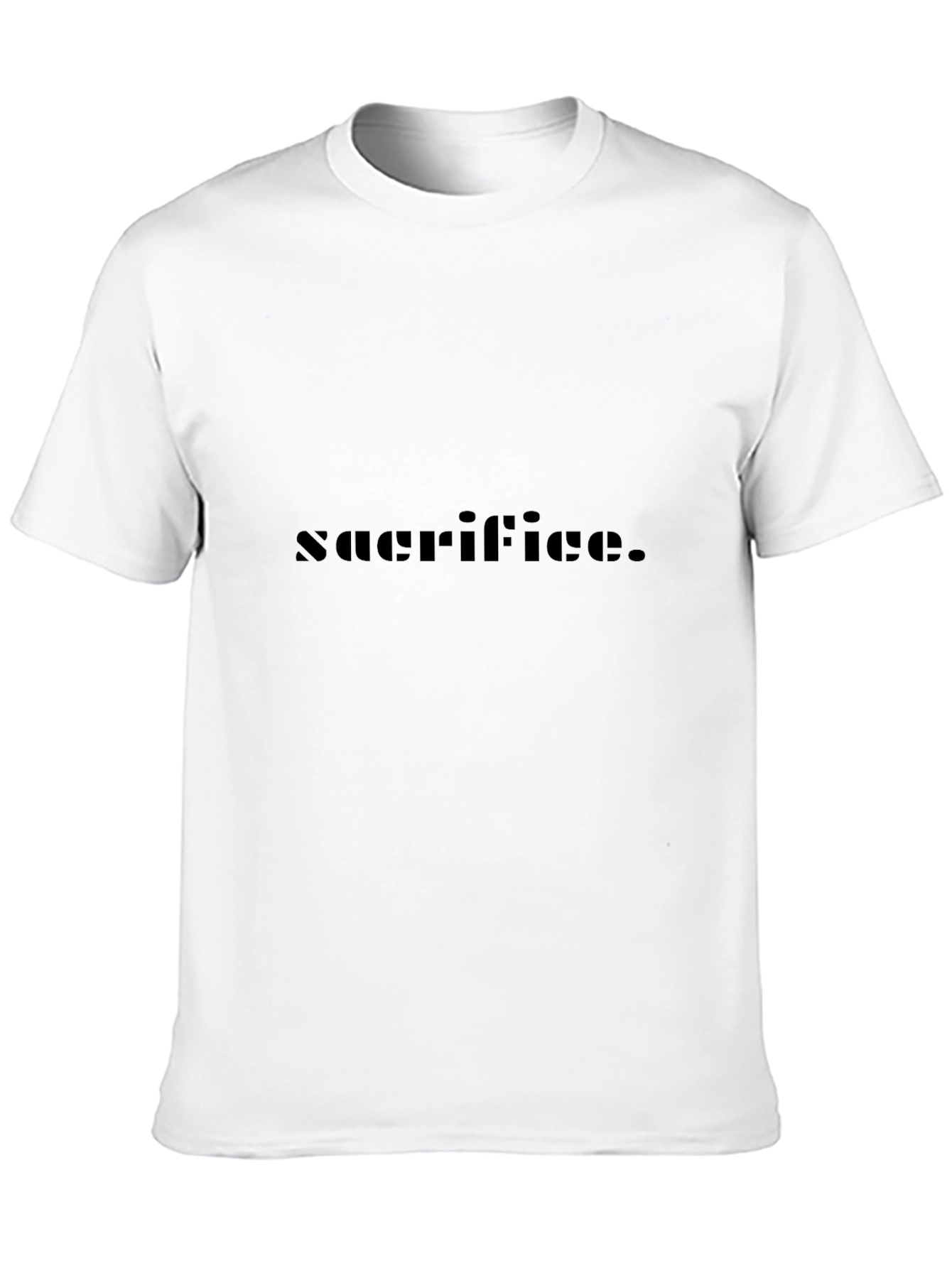 Sacrifice Black Graphic Tee - Premium Comfort