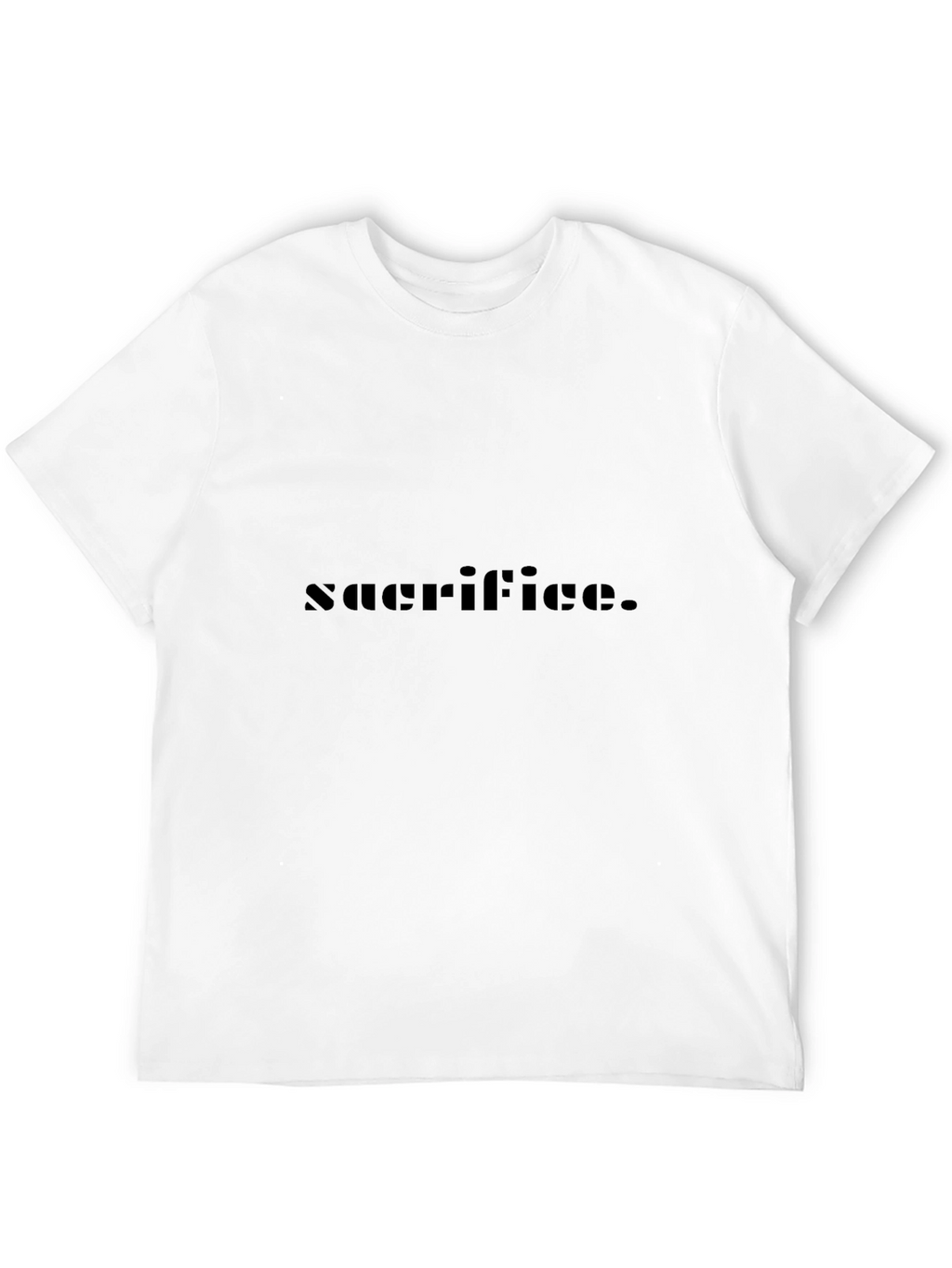 Sacrifice Black Graphic Tee - Premium Comfort