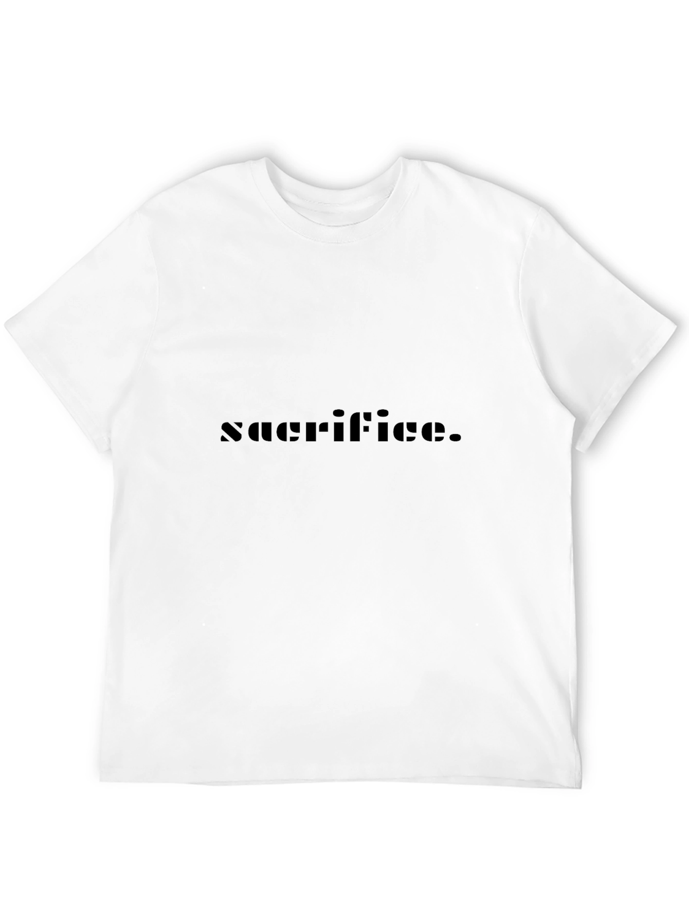 Sacrifice Black Graphic Tee - Premium Comfort