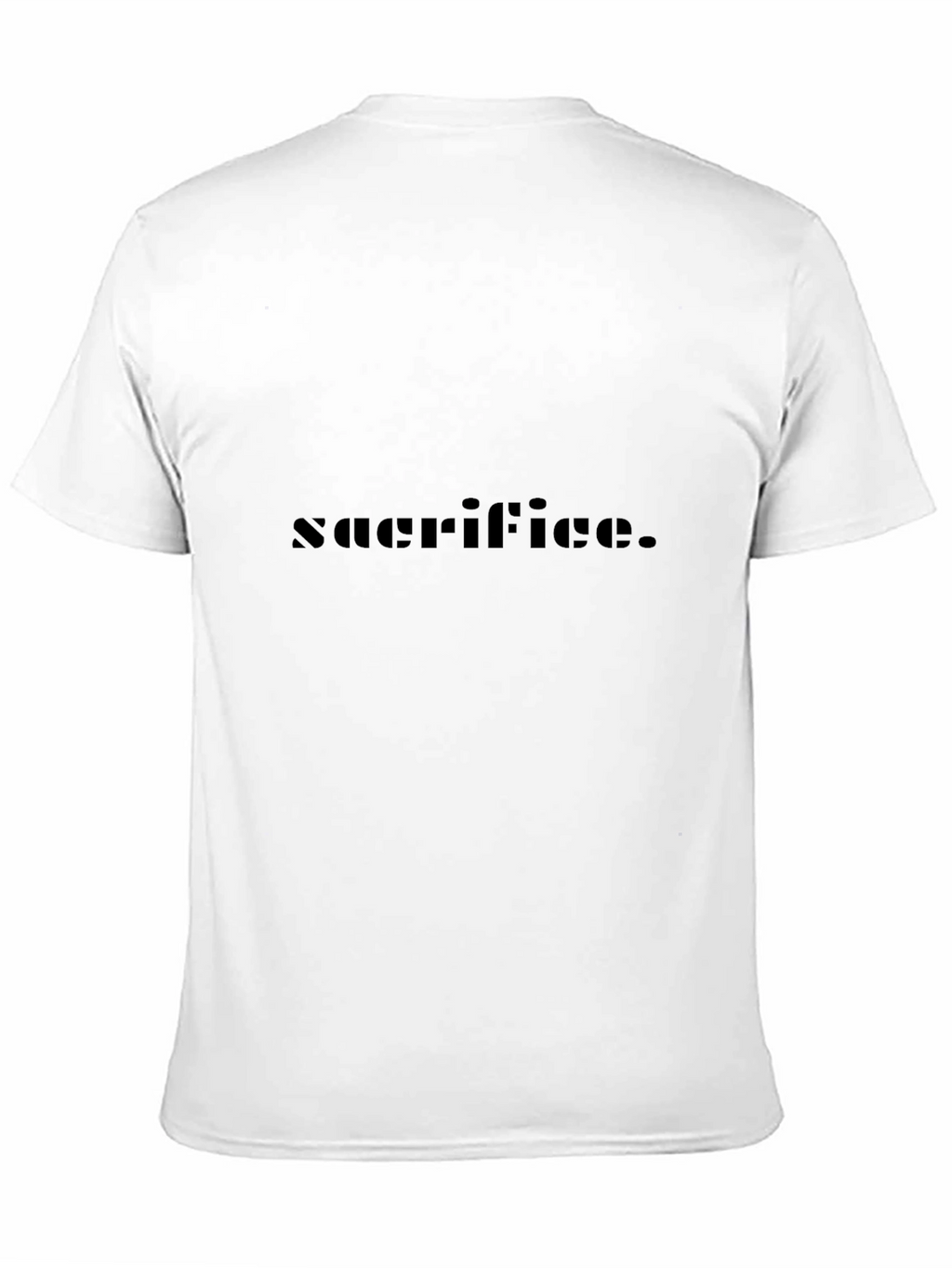 Sacrifice Black Graphic Tee - Premium Comfort