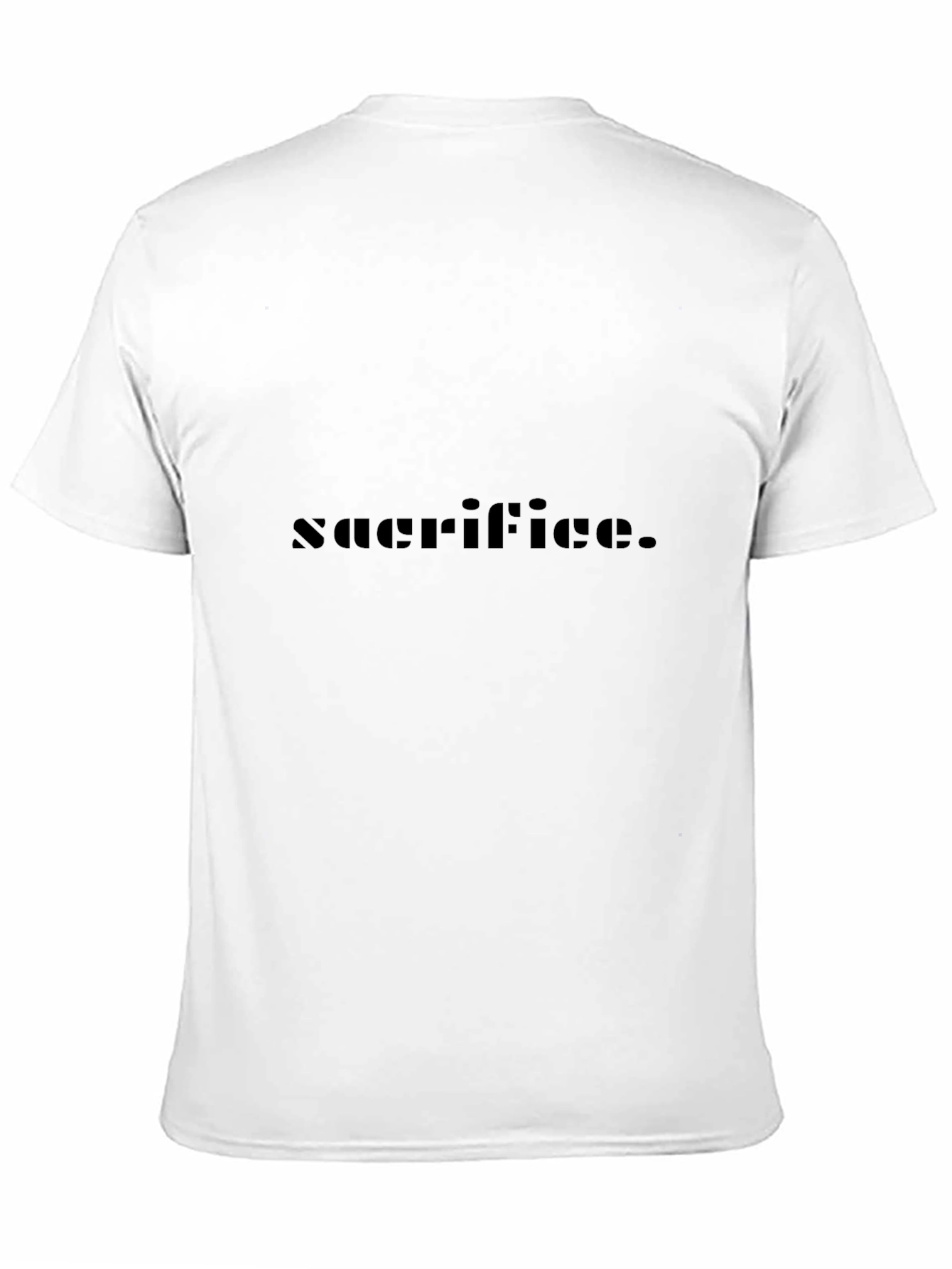 Sacrifice Black Graphic Tee - Premium Comfort
