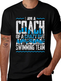 Coach Swimming Team Graphic T-Shirt