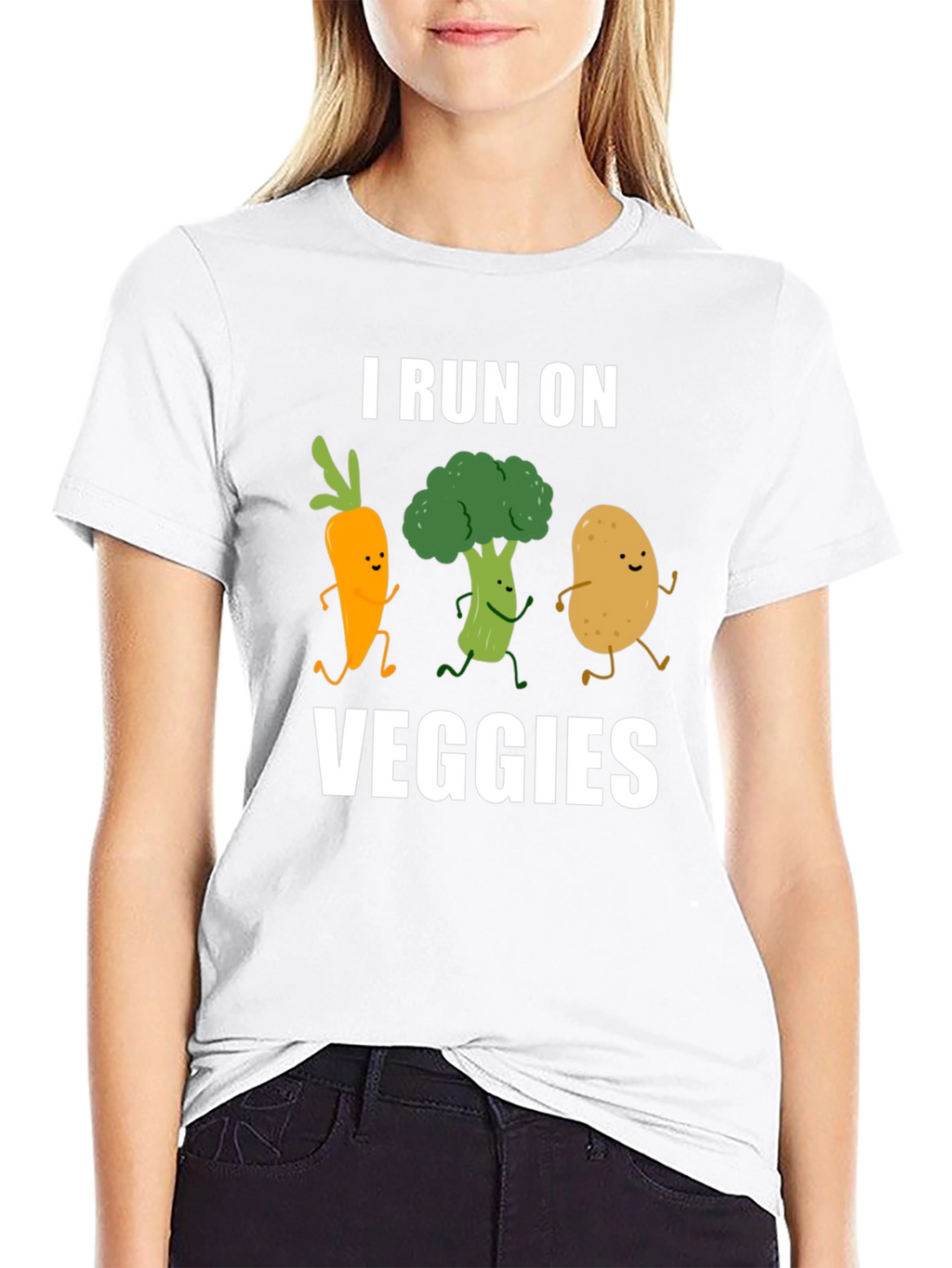 I Run On Veggies Graphic T-Shirt