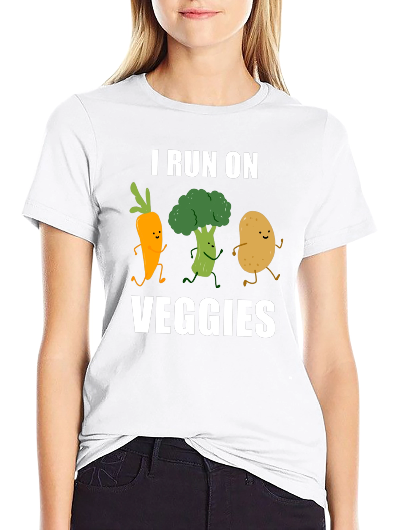 I Run On Veggies Graphic T-Shirt