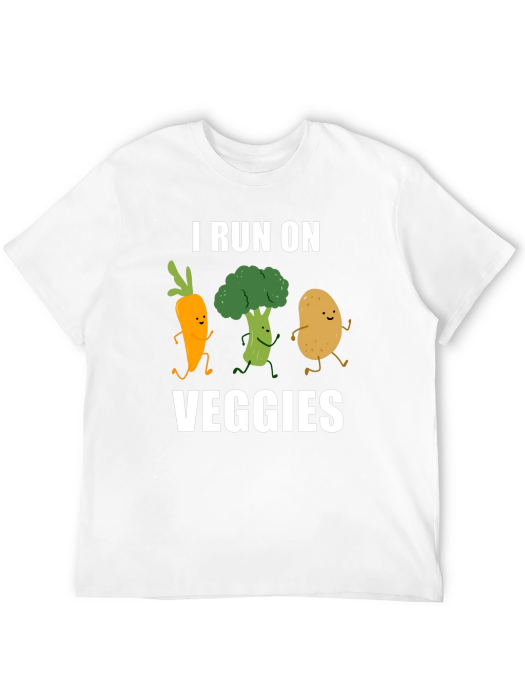 I Run On Veggies Graphic T-Shirt