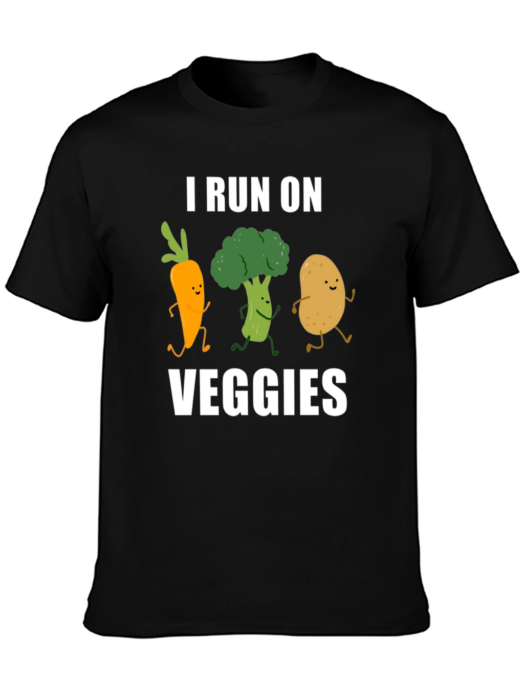 I Run On Veggies Graphic T-Shirt