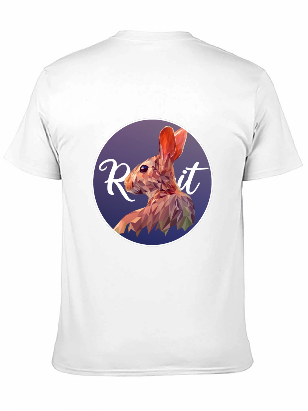 Geometric Rabbit Graphic Tee - Modern Artistic Design