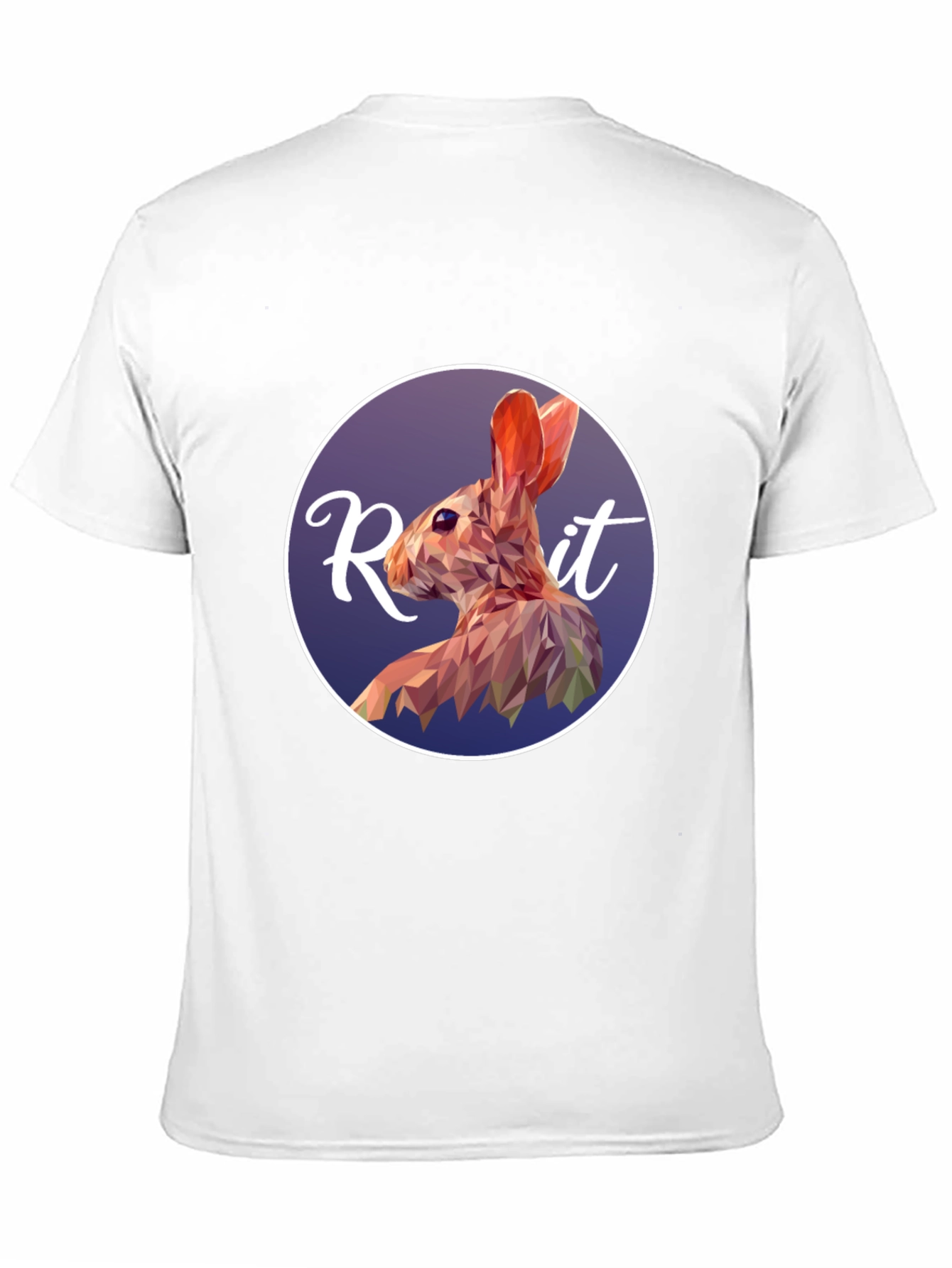 Geometric Rabbit Graphic Tee - Modern Artistic Design