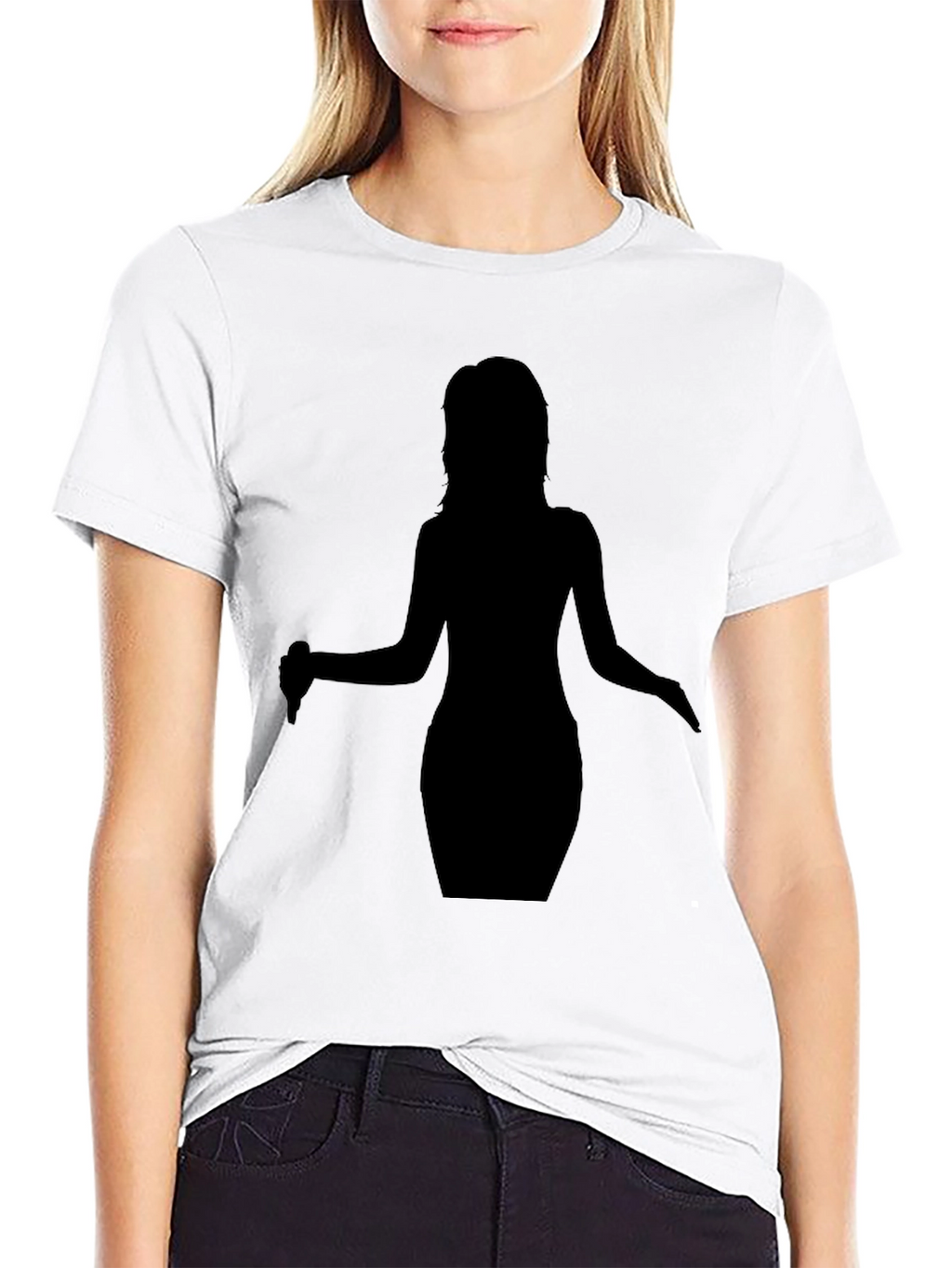 Silhouette Singer Black T-Shirt