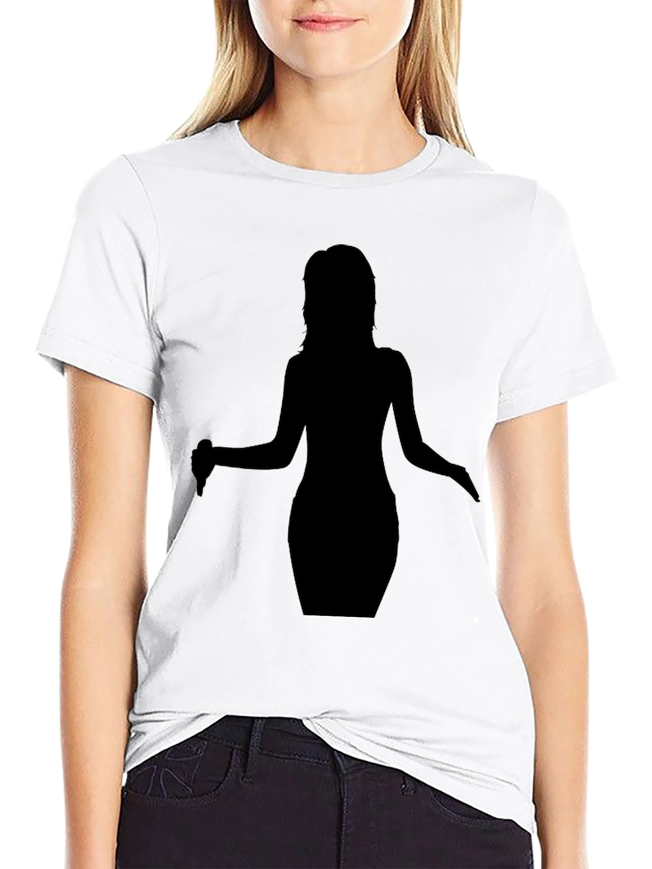 Silhouette Singer Black T-Shirt