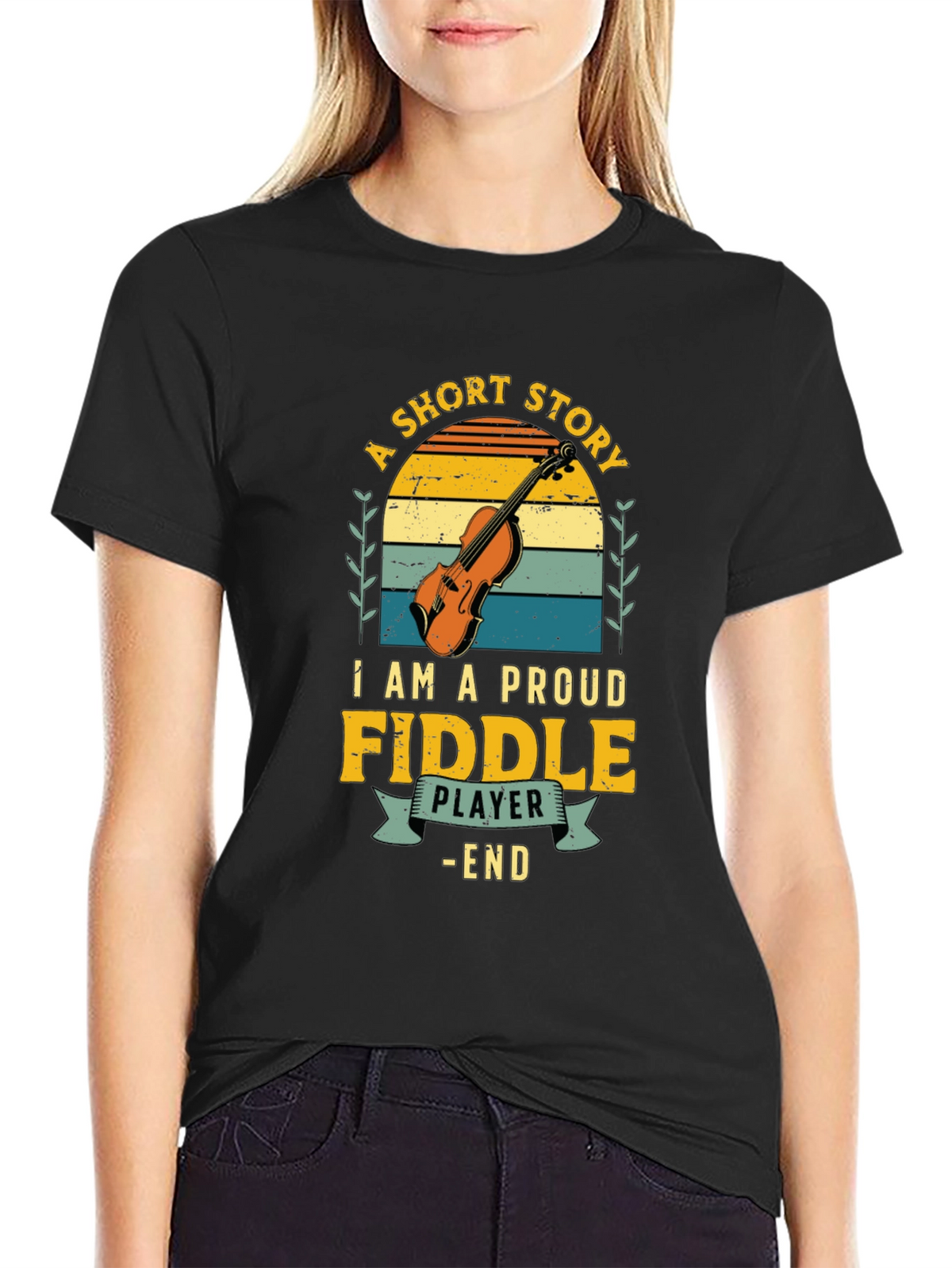 Fiddle Player Graphic Tee - Short Story - End