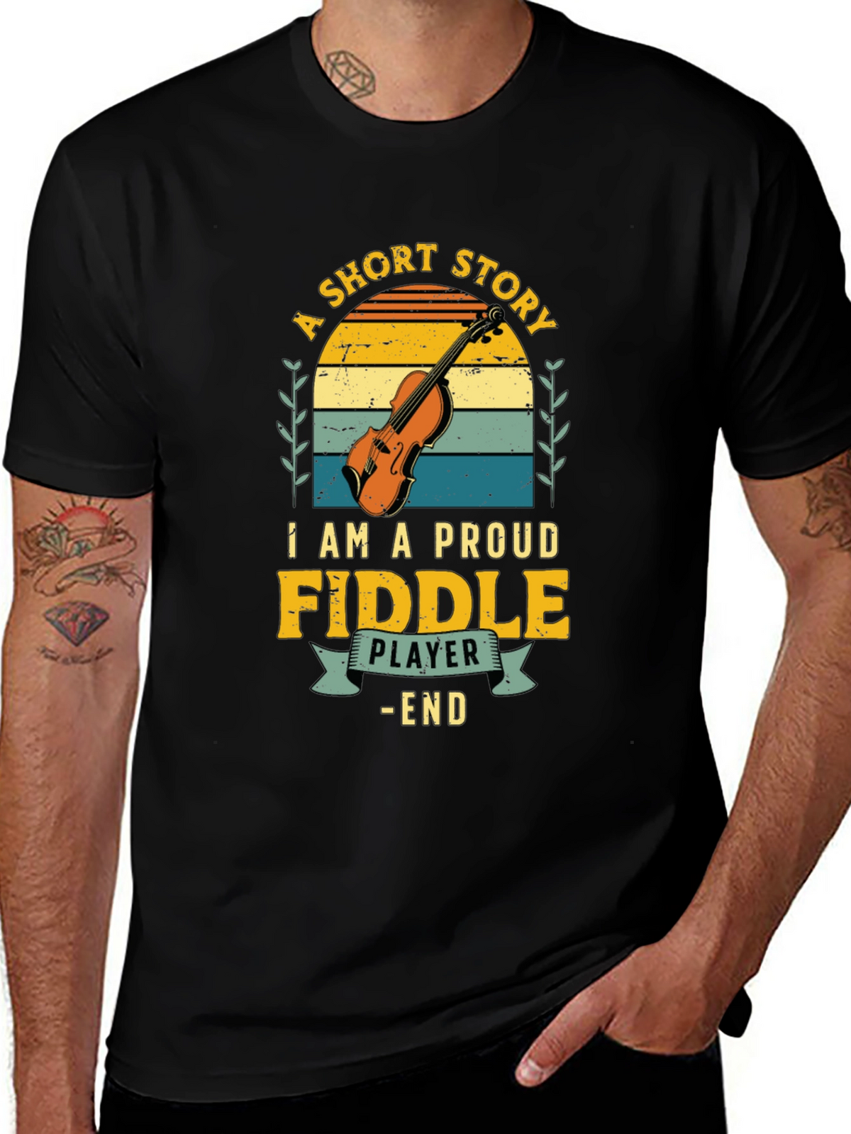 Fiddle Player Graphic Tee - Short Story - End