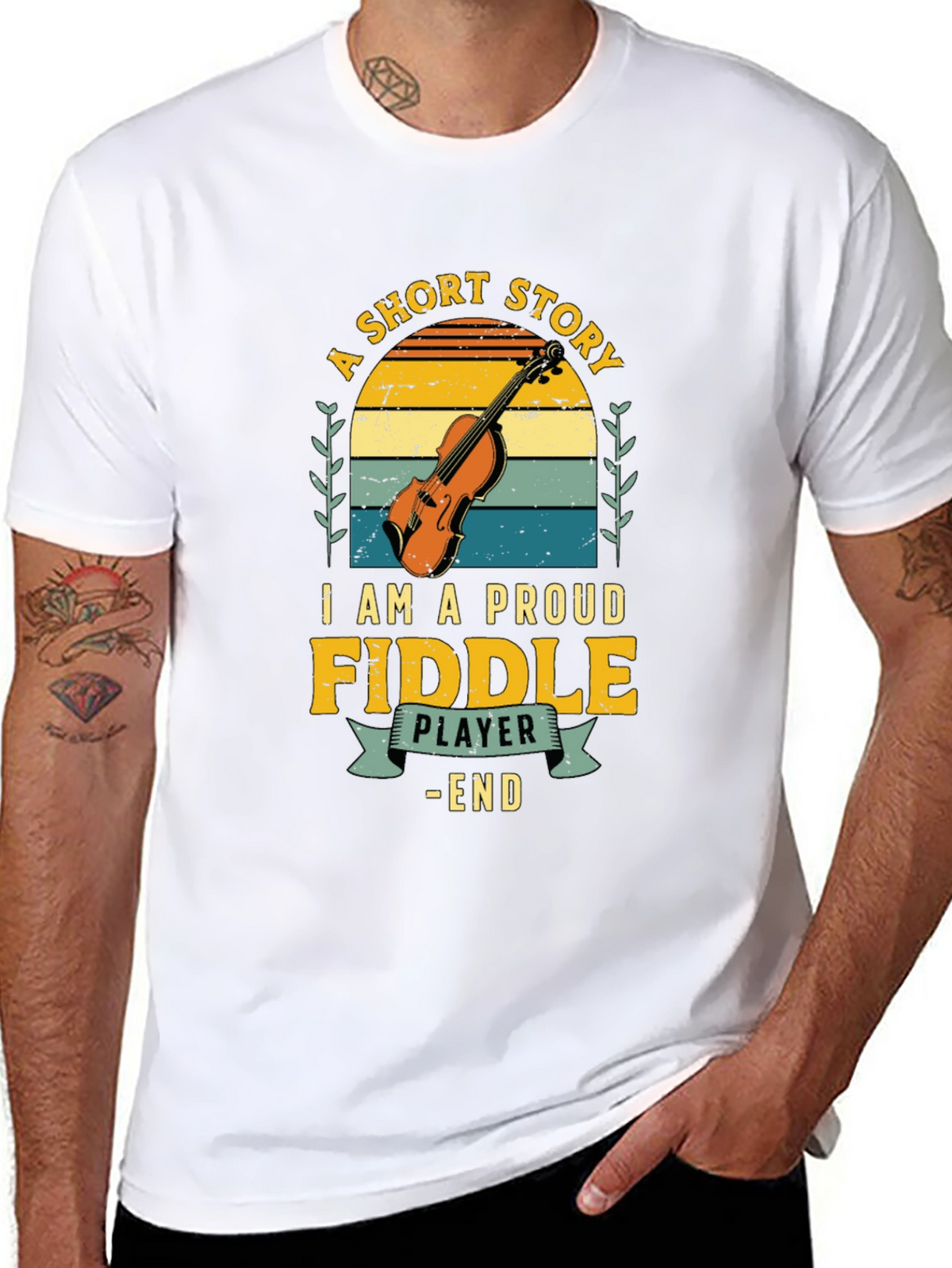 Fiddle Player Graphic Tee - Short Story - End