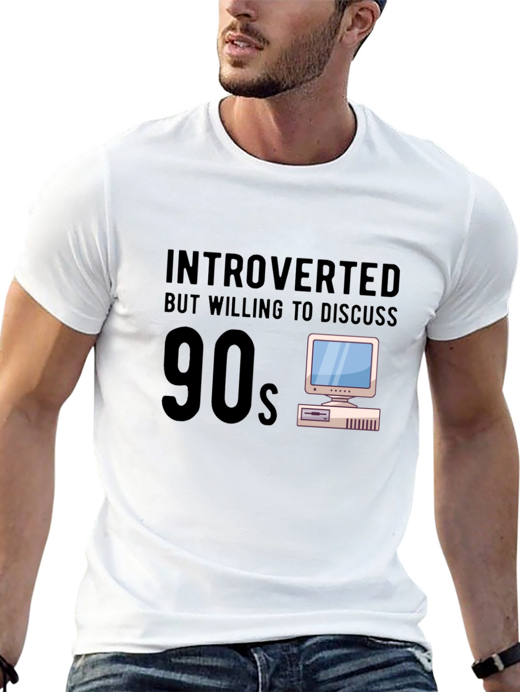 Introverted 90s Computer Graphic Tee