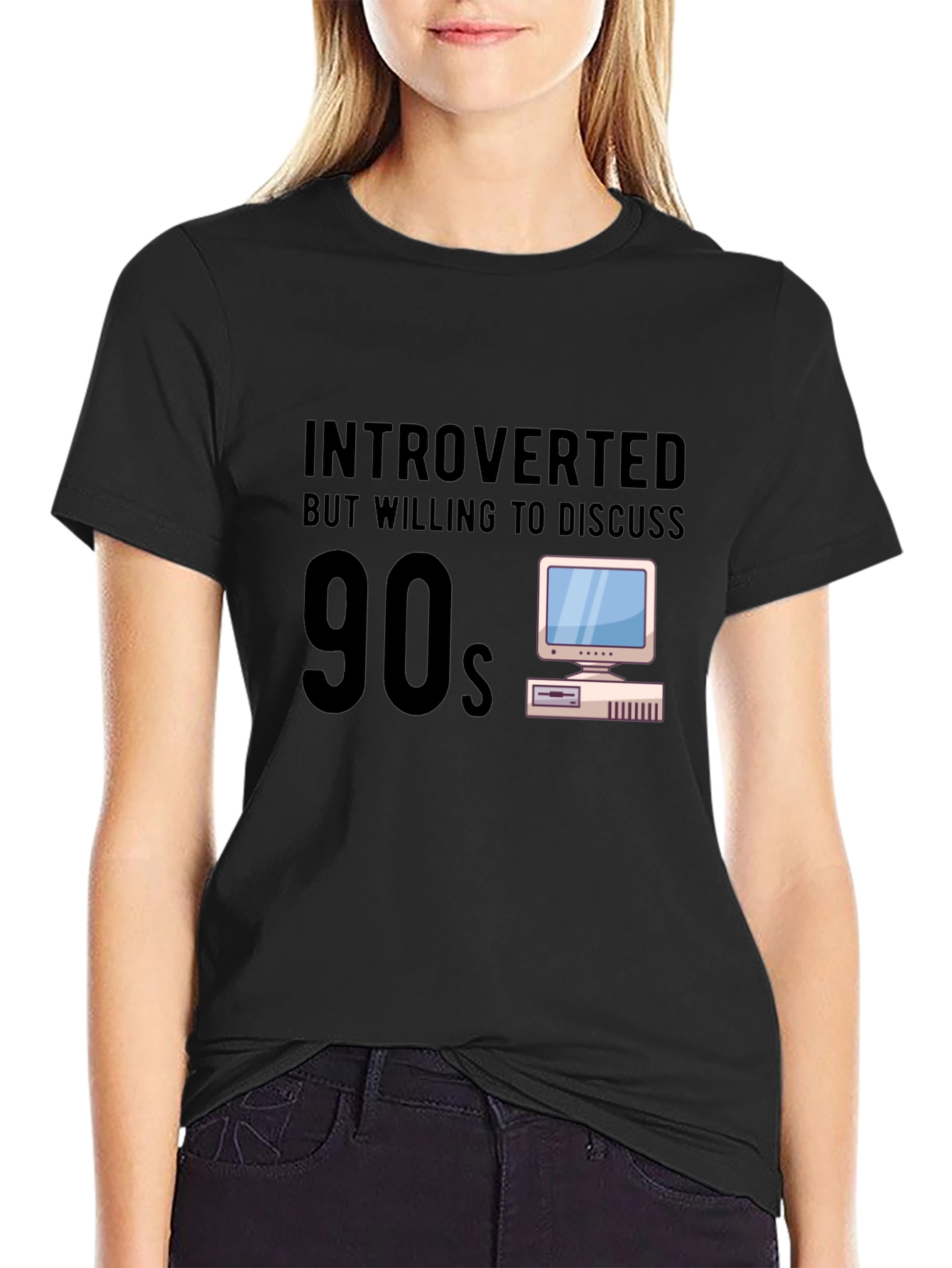 Introverted 90s Computer Graphic Tee