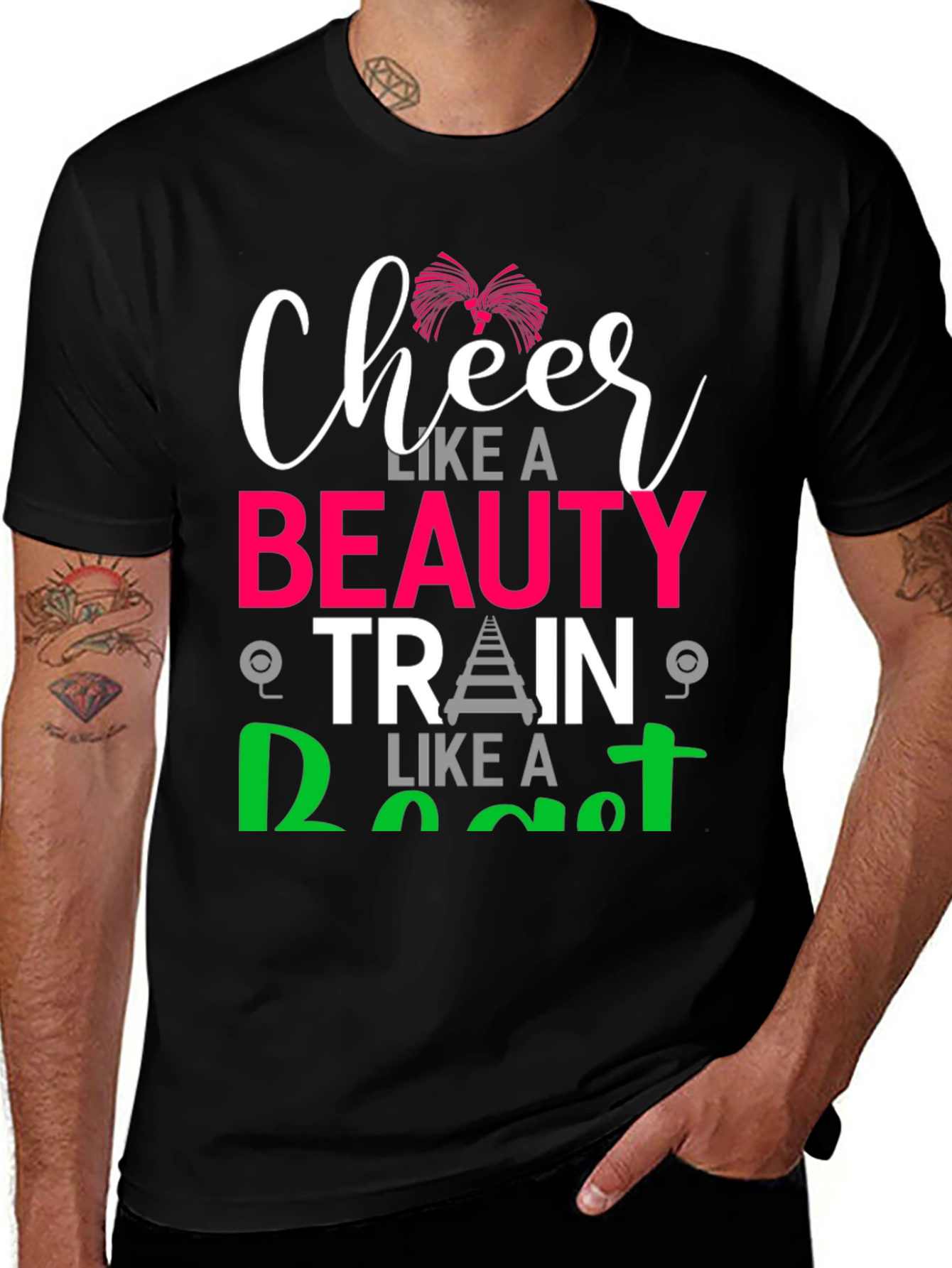 Cheer Beauty Train Donut T-Shirt