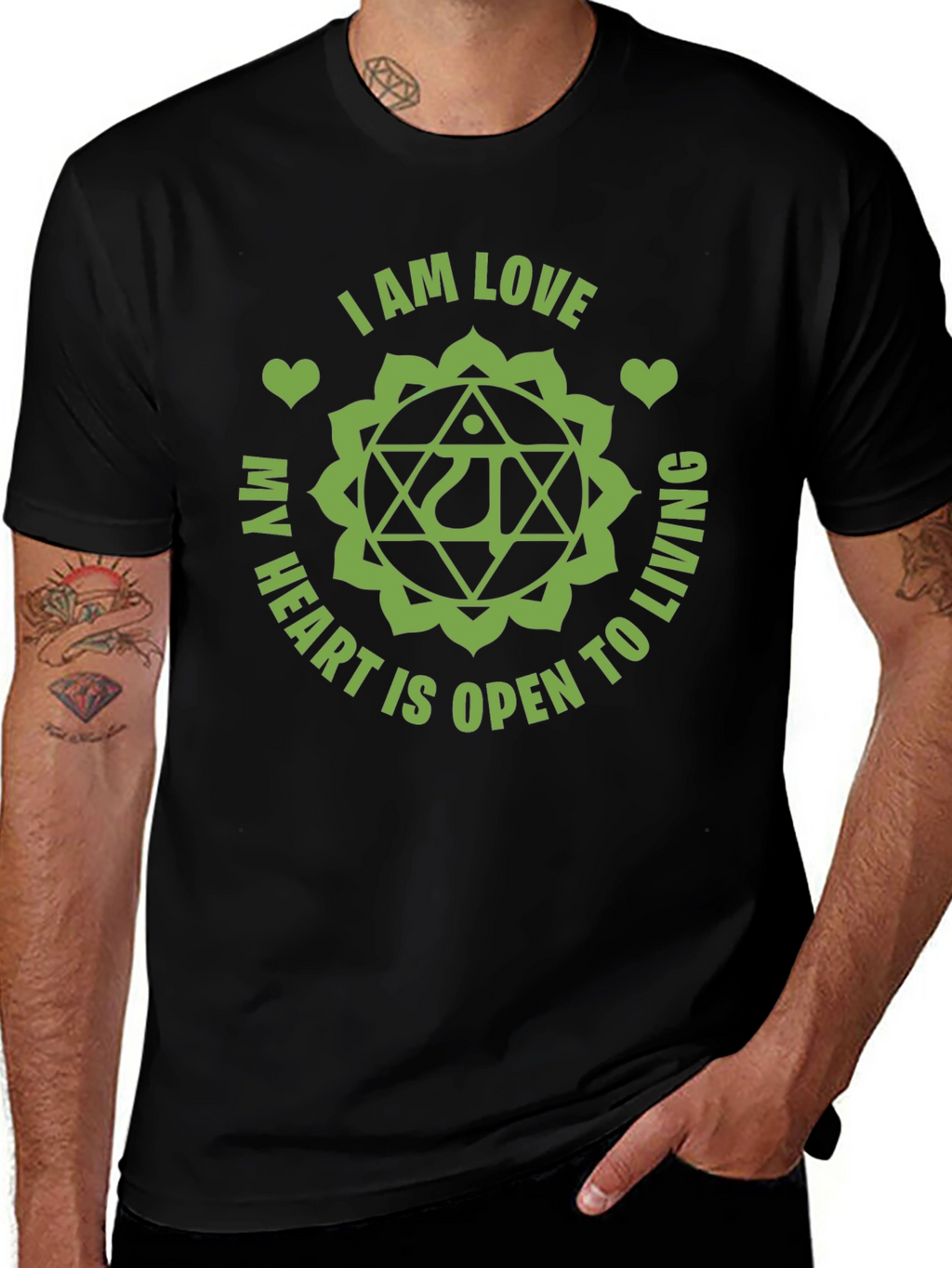I AM LOVE Heart Chakra Graphic Tee