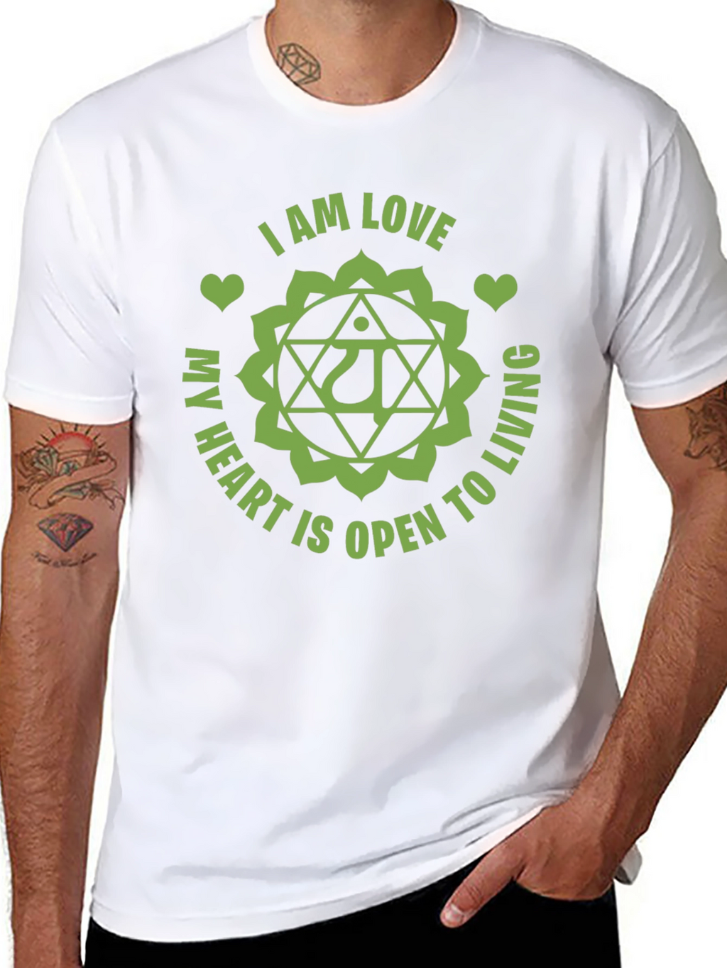 I AM LOVE Heart Chakra Graphic Tee