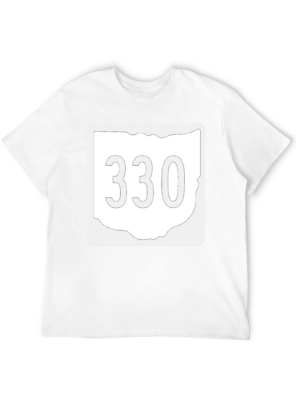 Ohio 330 Area Code Black T-Shirt