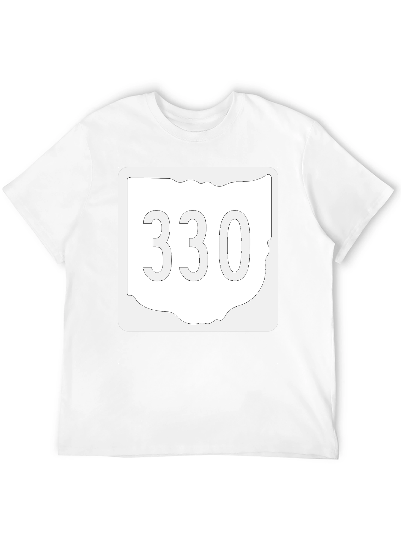 Ohio 330 Area Code Black T-Shirt