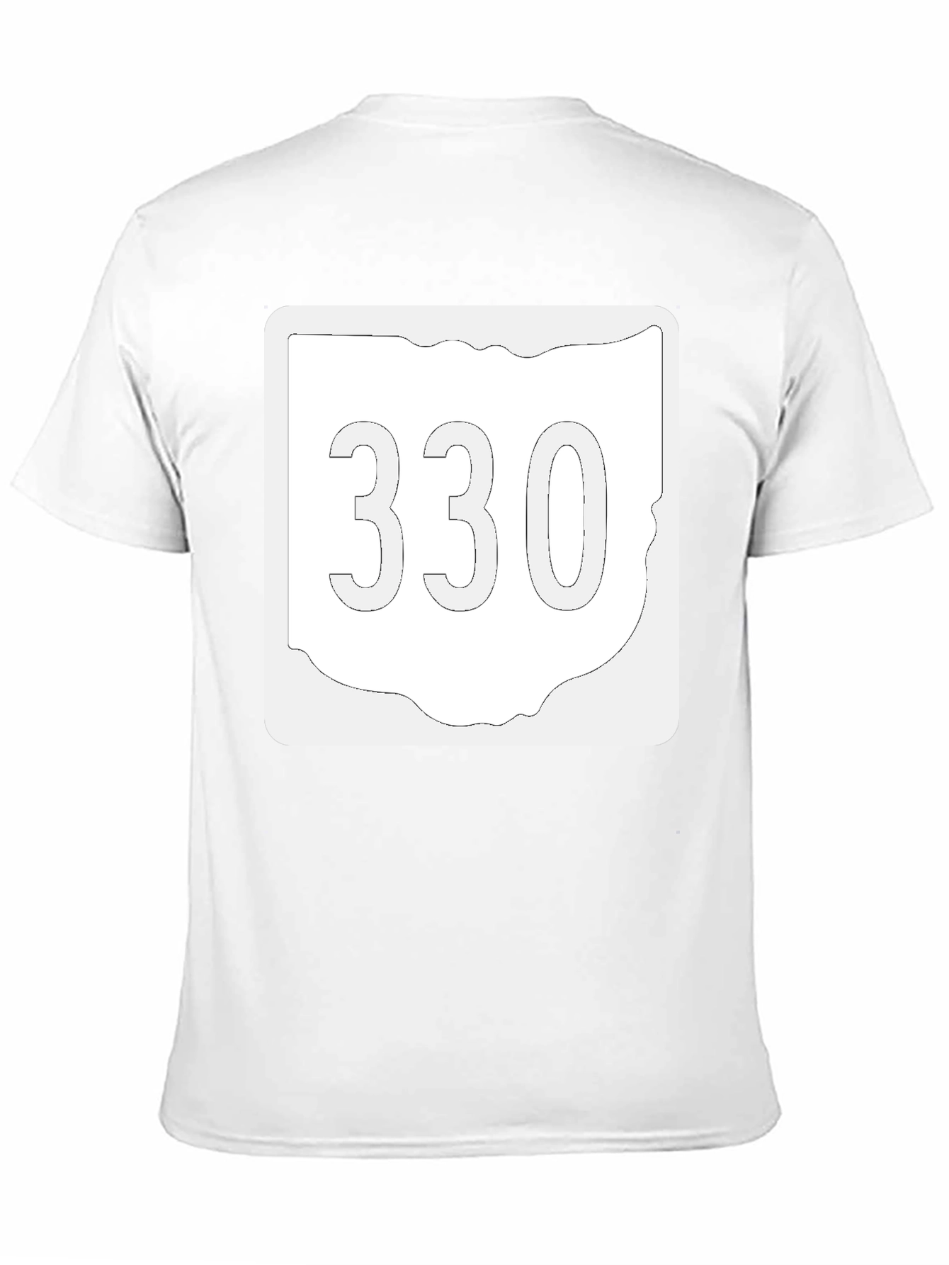 Ohio 330 Area Code Black T-Shirt
