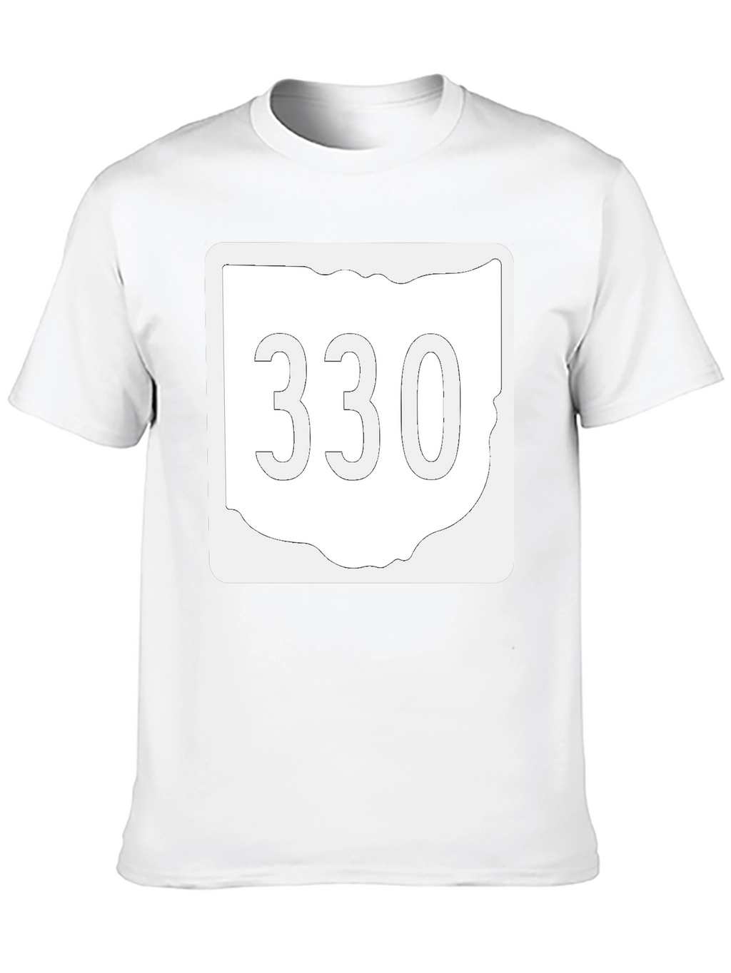 Ohio 330 Area Code Black T-Shirt