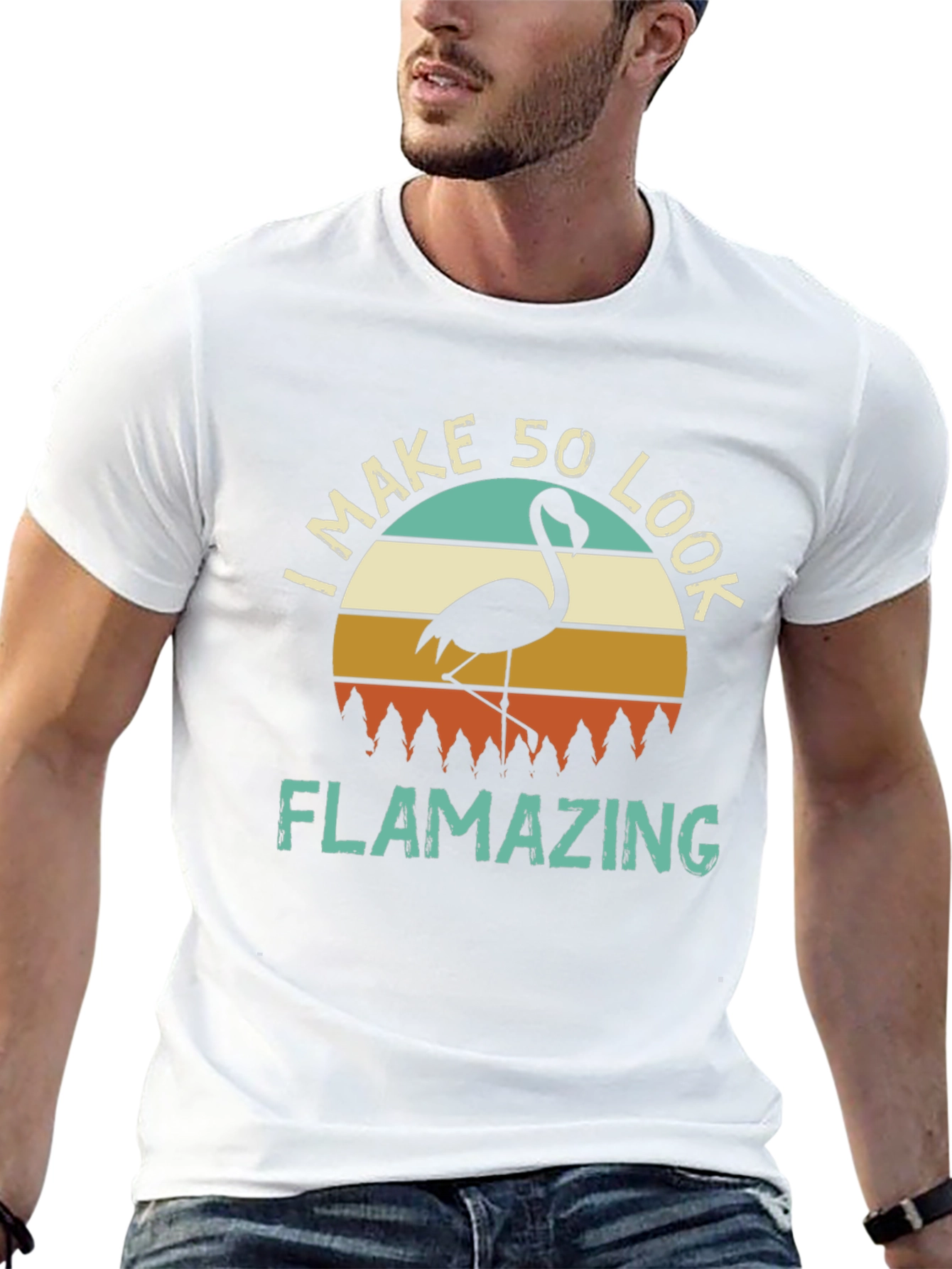 Flamazing 50th Birthday Flamingo T-Shirt