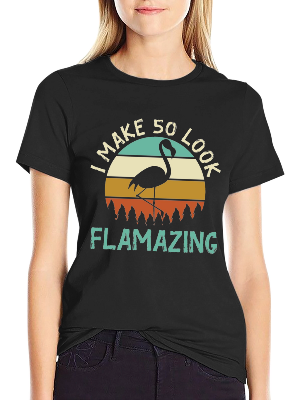 Flamazing 50th Birthday Flamingo T-Shirt