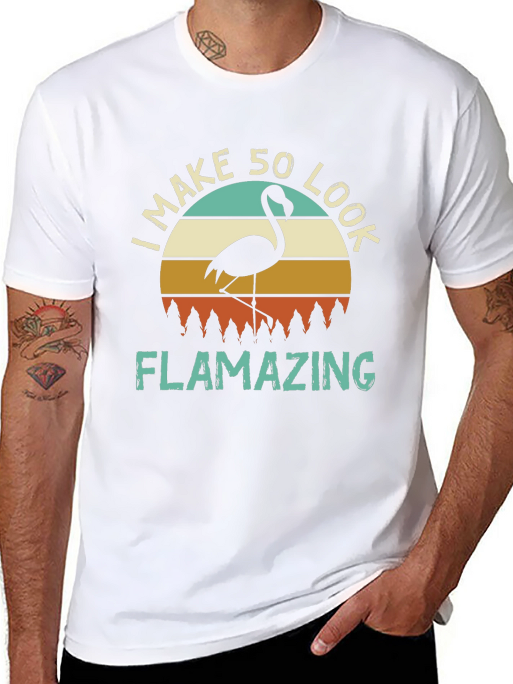 Flamazing 50th Birthday Flamingo T-Shirt