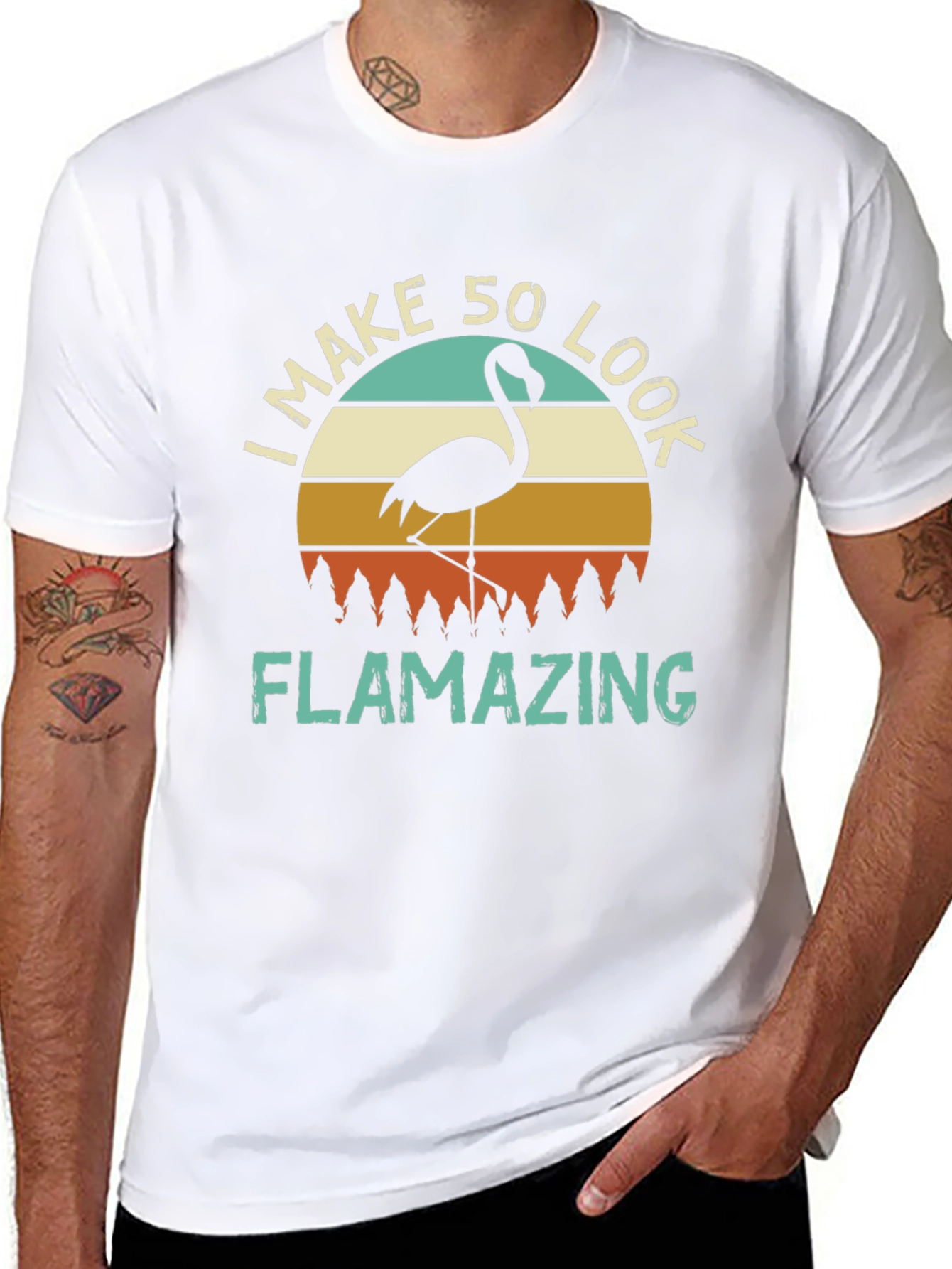 Flamazing 50th Birthday Flamingo T-Shirt