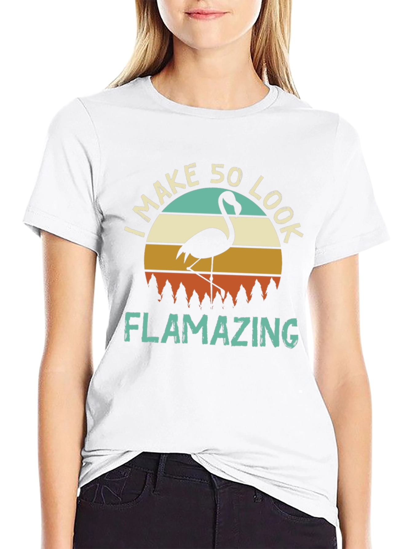 Flamazing 50th Birthday Flamingo T-Shirt