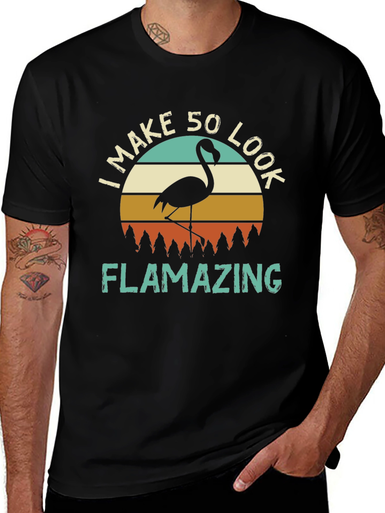 Flamazing 50th Birthday Flamingo T-Shirt