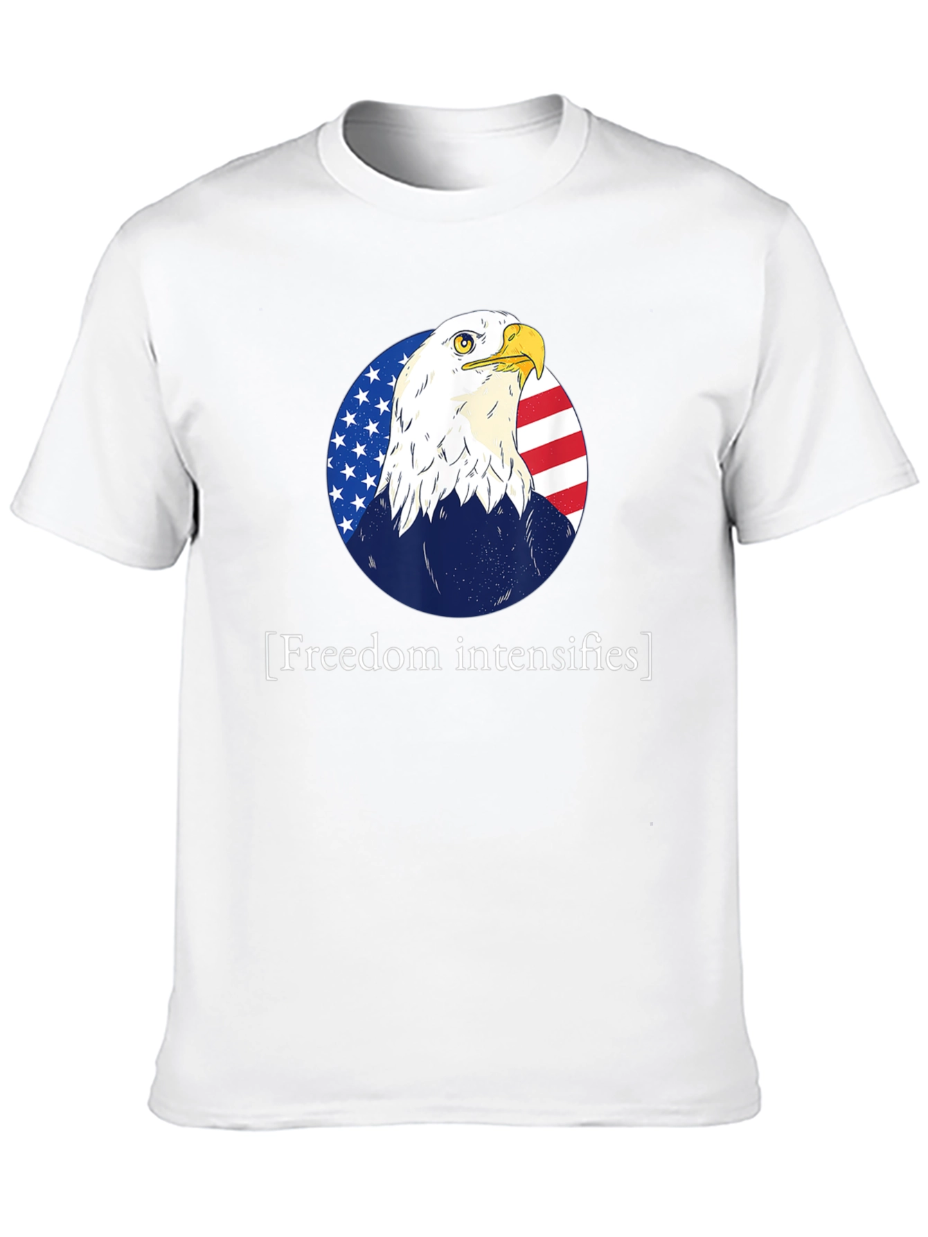 Freedom Intensifies T-Shirt Patriotic Eagle USA Flag