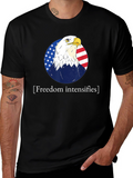 Freedom Intensifies T-Shirt Patriotic Eagle USA Flag