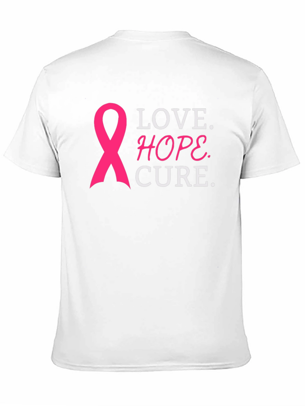 Love Hope Cure Breast Cancer Awareness T-Shirt