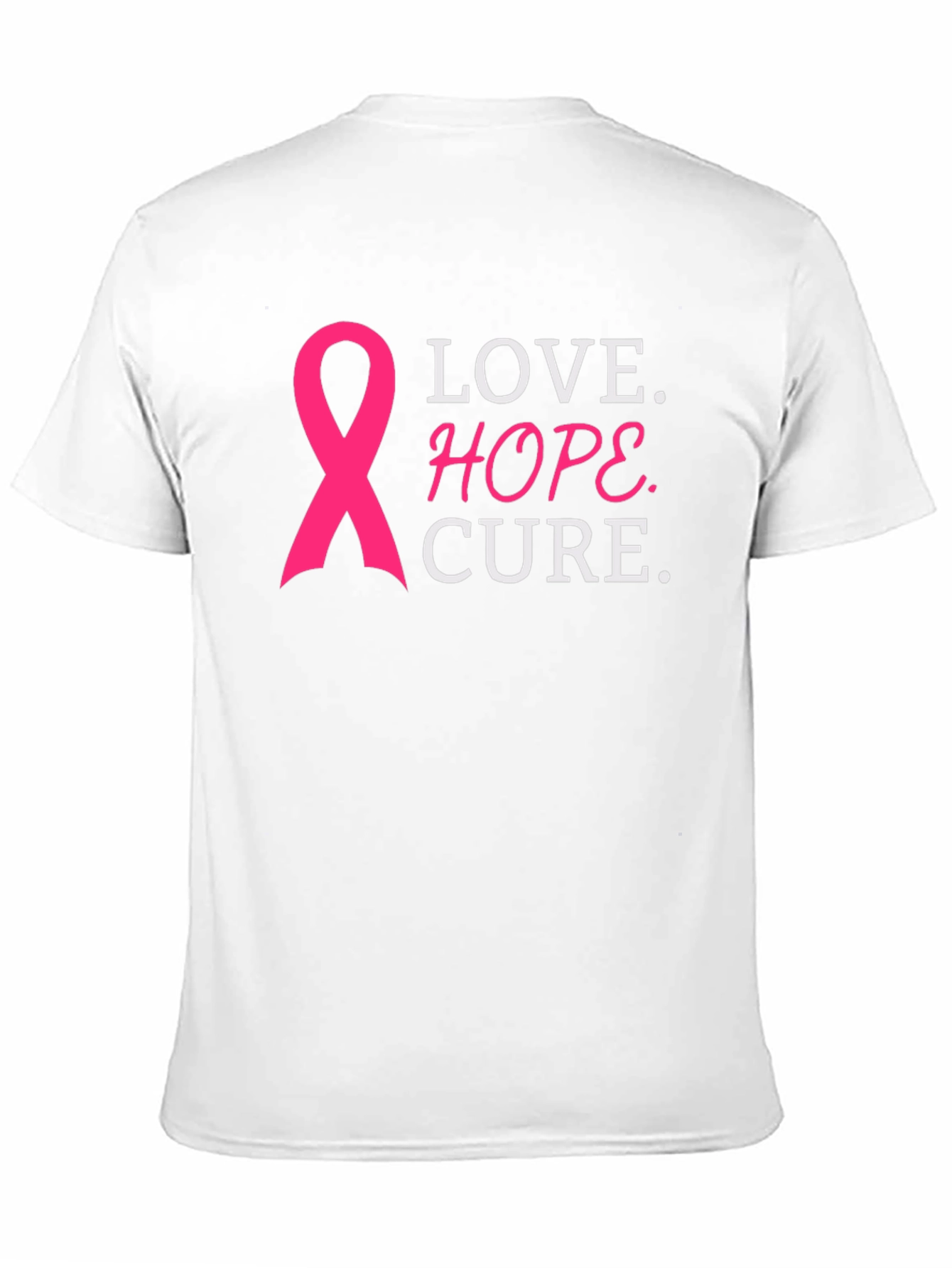 Love Hope Cure Breast Cancer Awareness T-Shirt