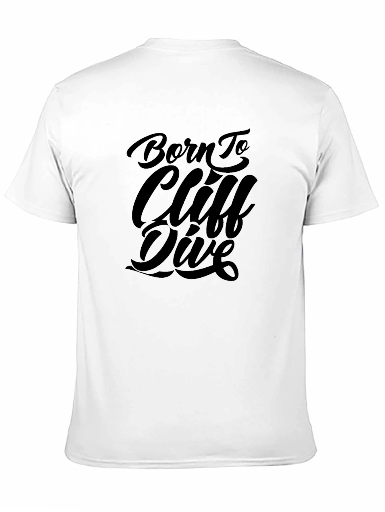Born to Cliff Dive Black Graphic Tee