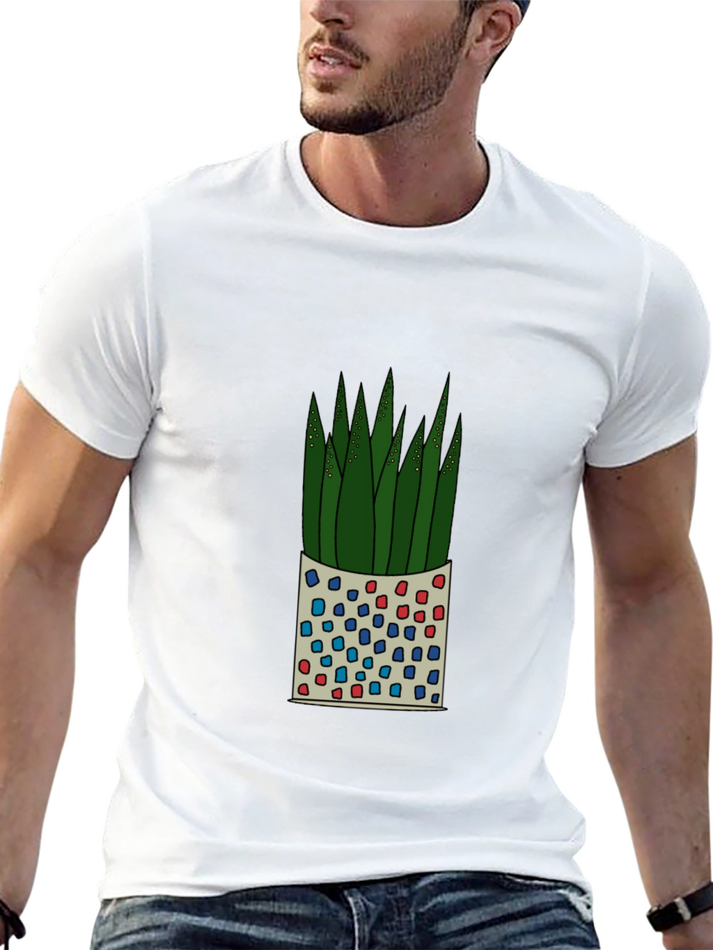Modern Succulent Graphic Tee