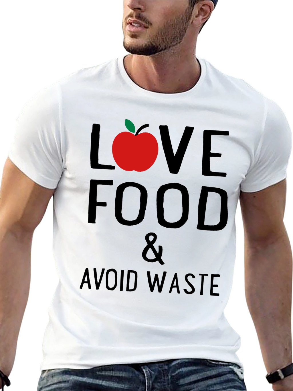 Love Food Avoid Waste Graphic T-Shirt