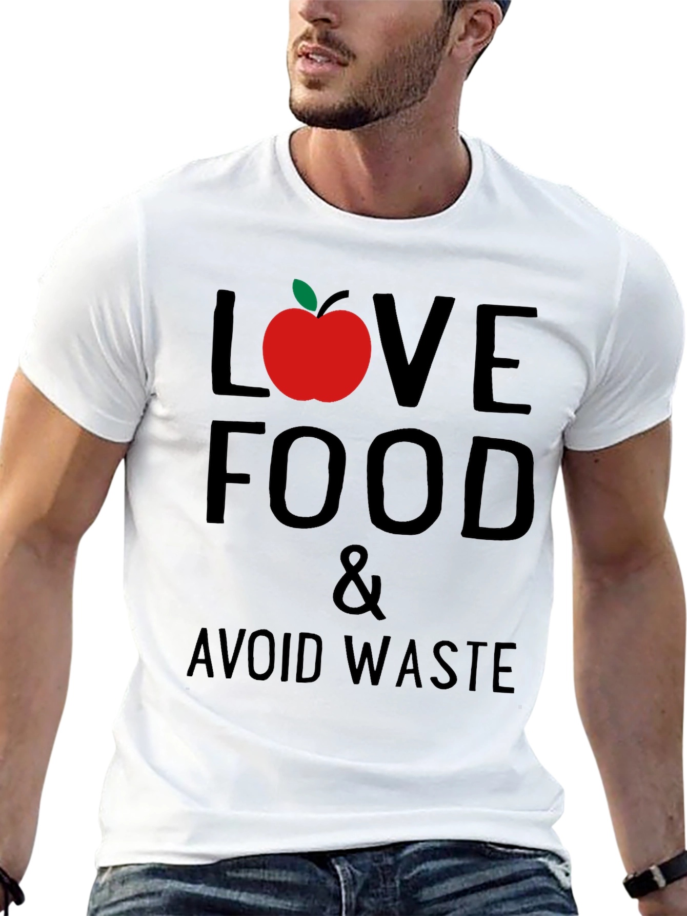 Love Food Avoid Waste Graphic T-Shirt