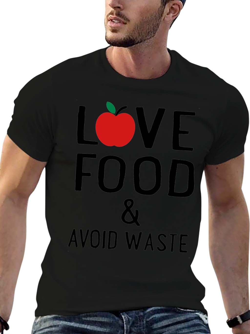Love Food Avoid Waste Graphic T-Shirt
