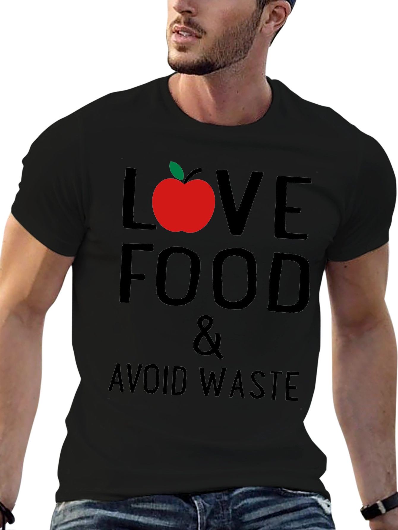 Love Food Avoid Waste Graphic T-Shirt