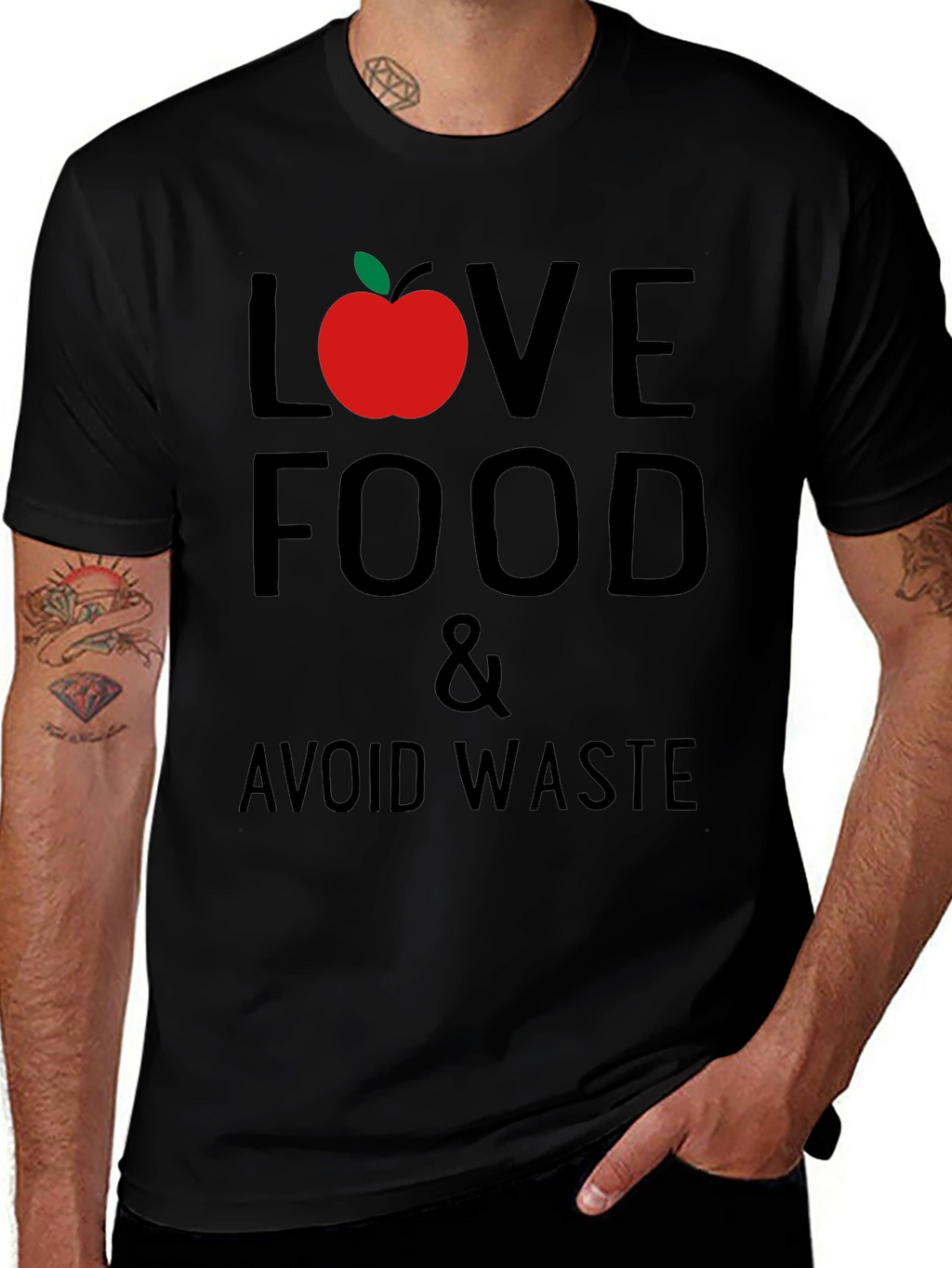 Love Food Avoid Waste Graphic T-Shirt