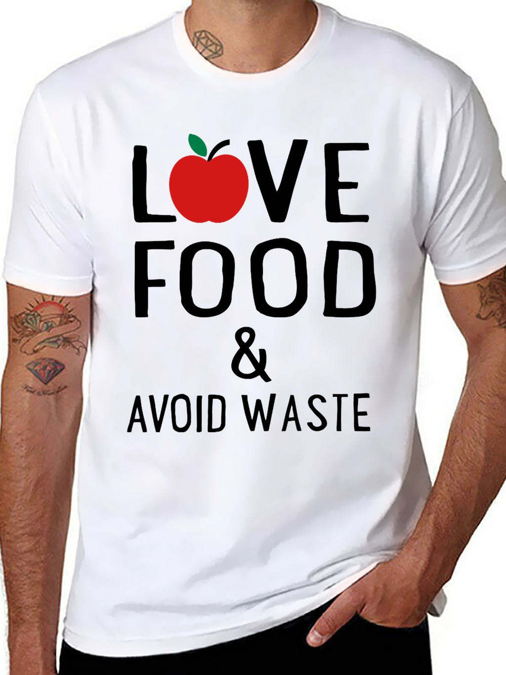Love Food Avoid Waste Graphic T-Shirt