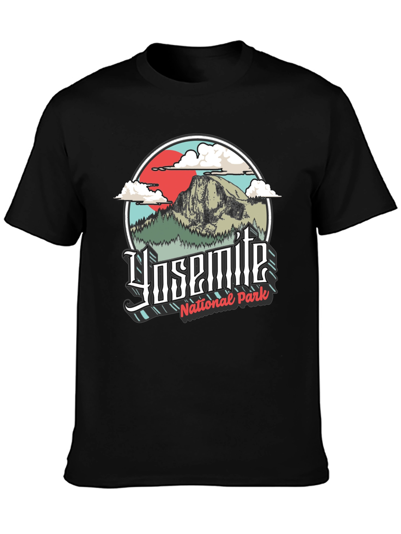 Yosemite National Park Graphic Tee - Black